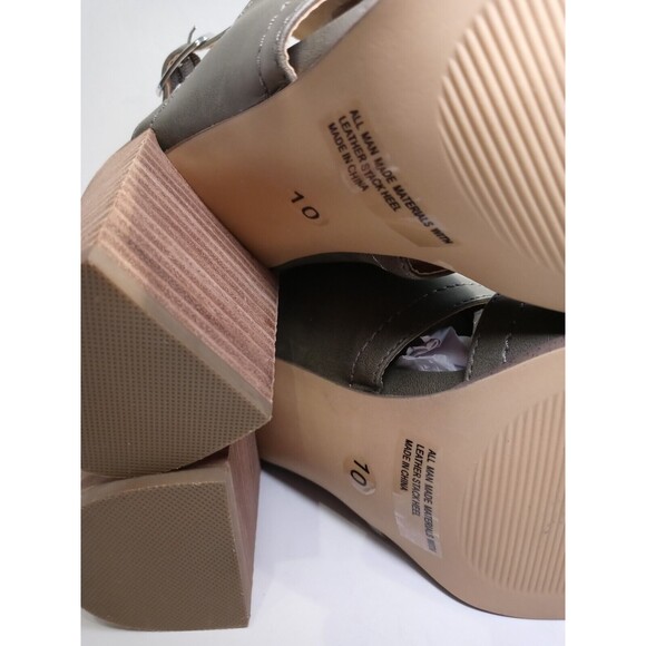 NEW Dolce Vita Babylon Block 4" Heel Sandals Open Toe Ankle Strap Shoes Size 10 - Picture 8 of 8